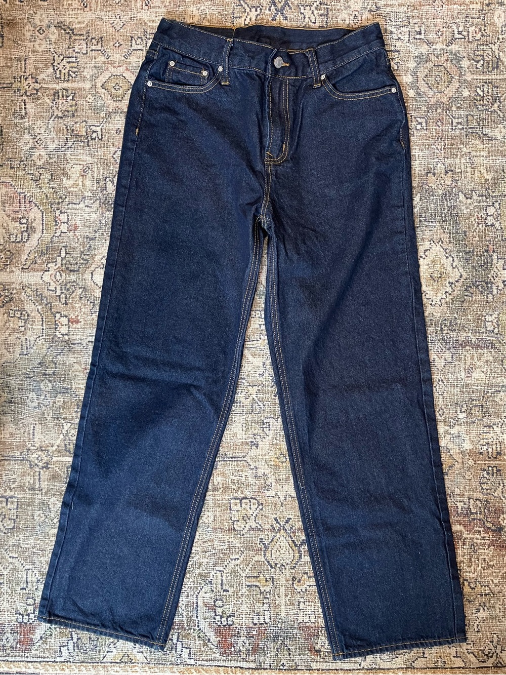 NWOT 🏷️ Classic Straight-Leg Jeans in Dark Indigo by Mursera - Picture 5 of 7